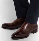 Santoni - Uniqua Zero-Cut Leather Oxford Boots - Brown