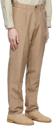 Ring Jacket Tan Silk Suit