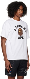 BAPE White College T-Shirt