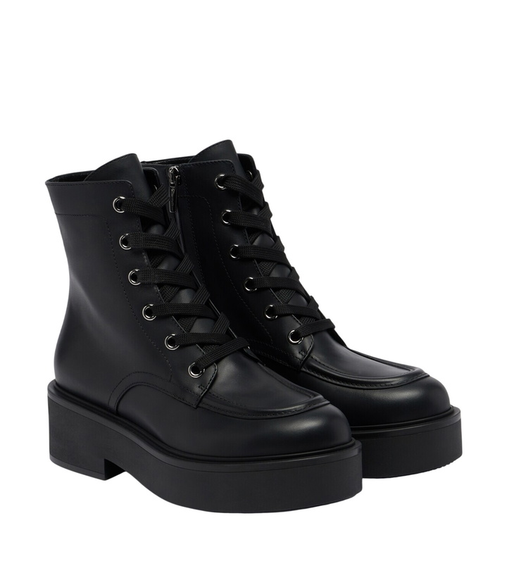 Photo: Gianvito Rossi Leather lace-up boots