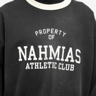 Nahmias Men's P.E. Crew Sweat in Worn Black