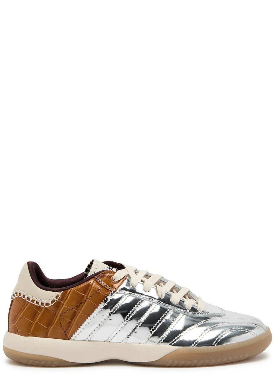 adidas gazelle silver green womens adidas Samba OG Silver Metallic Cracked Leather Women's  Lilac Blonde