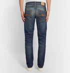 Nudie Jeans - Grim Tim Slim-Fit Distressed Organic Selvedge Denim Jeans - Men - Mid denim