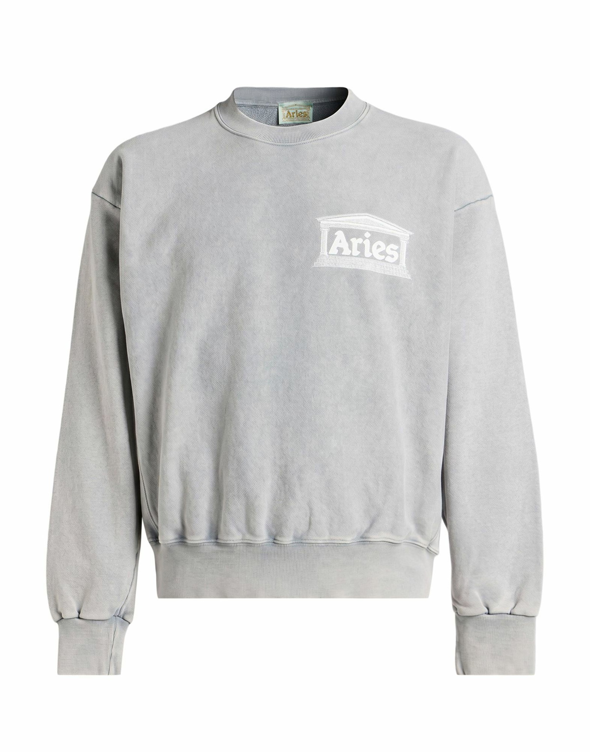 Aries Mens Sweatshirt in Light grey