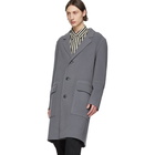 AMI Alexandre Mattiussi Blue Unconstructed Coat