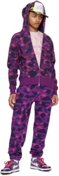 BAPE Purple Color Camo Hoodie
