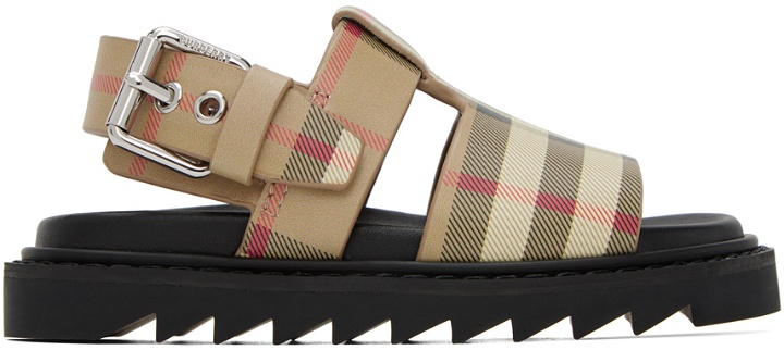 Photo: Burberry Baby Beige Vintage Check Sandals