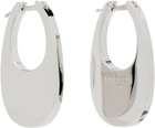 Coperni Silver Medium Swipe Earrings
