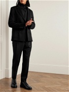 Officine Générale - Leon Double-Breasted Virgin Wool and Cashmere-Blend Suit Jacket - Black