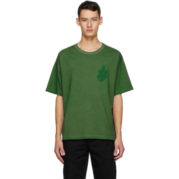 Photo: Moncler Genius 1 Moncler JW Anderson Green Logo T-Shirt