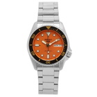 Seiko 5 Sports 38mm Watch in Orange/Chrome