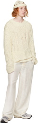 AIREI Off-White Double Layer Sweater