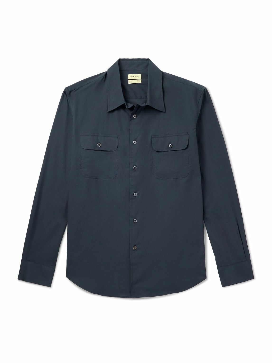 De Bonne Facture - Artist Cotton-Voile Shirt - Blue