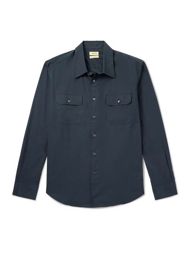 Photo: De Bonne Facture - Artist Cotton-Voile Shirt - Blue