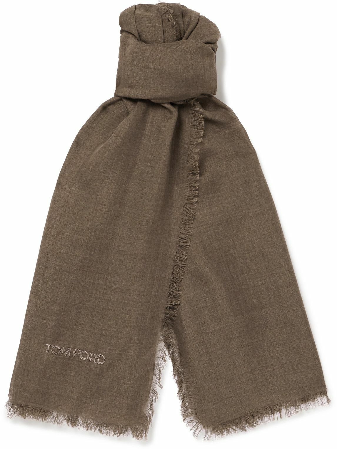 Tom Ford Wool Tassel Scarf