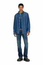 Diesel Regular Jeans Low Waist 1985 Larkee, Dark blue, Button fly