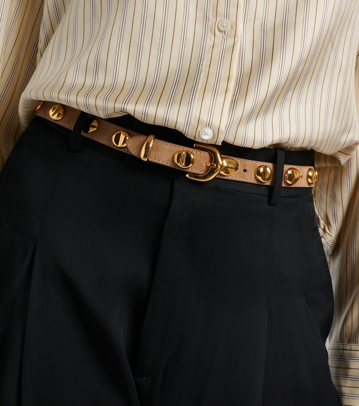Amanu Vaal embellished suede belt