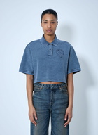 Alexander Wang Cropped Piqué Polo T-Shirt