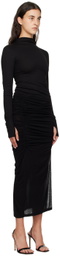 Helmut Lang Black Combo Maxi Dress