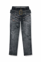 Diesel Slim Jeans High Waist D-Gorina - Jeans Womens in Black