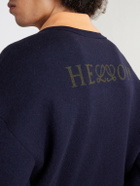 LOEWE - Wool-Blend Polo Sweater - Blue