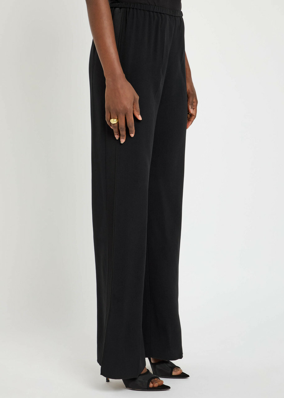 Forte_forte Crepe Trousers Black