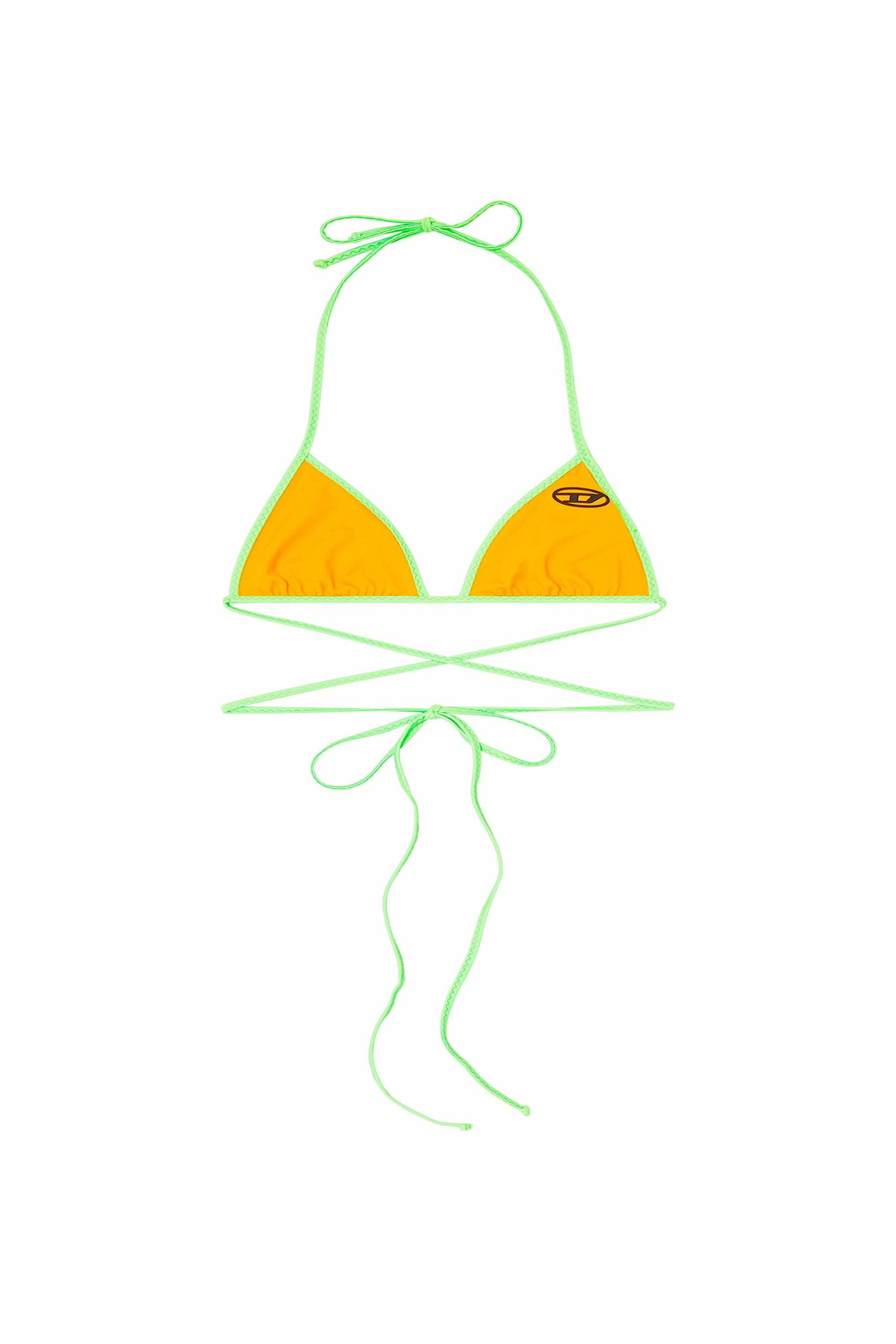 Diesel Bikini top with wraparound ties - Bras Womens in Yellow