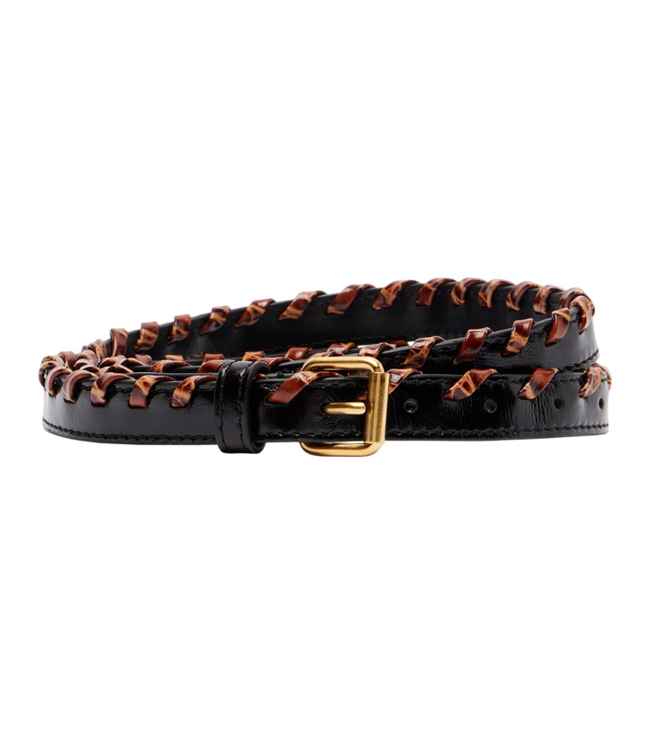 Photo: Dries Van Noten Braided leather belt