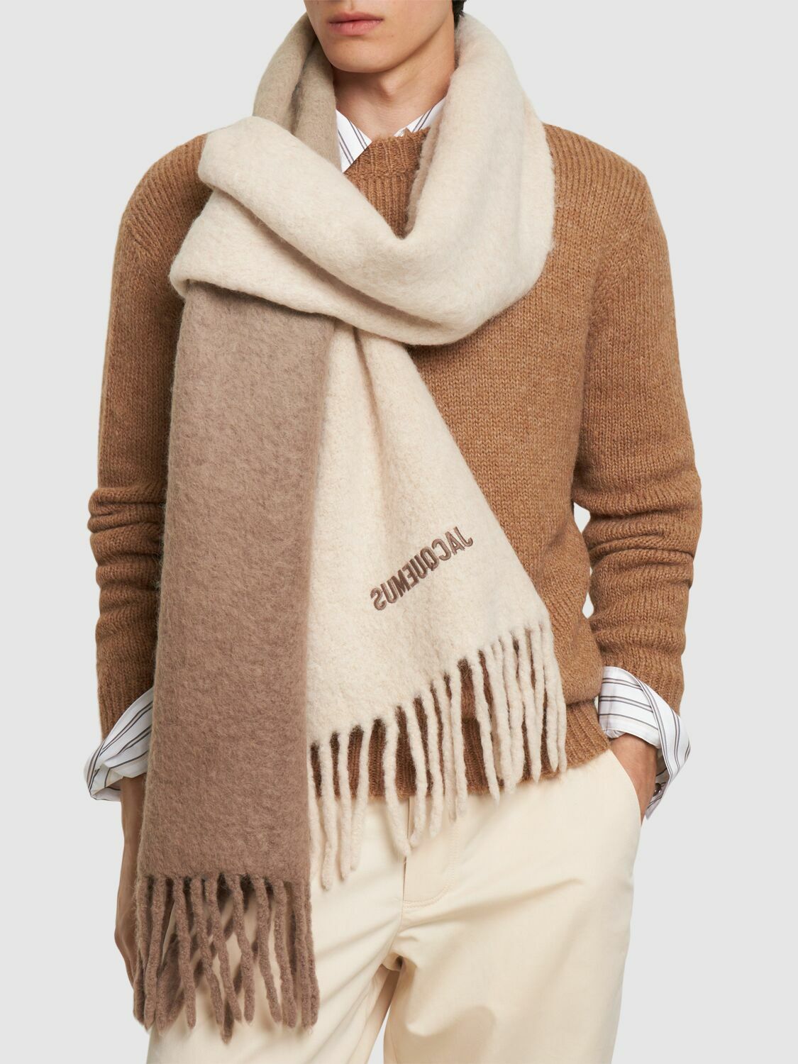 JACQUEMUS L'echarpe Moisson Alpaca Blend Scarf Jacquemus