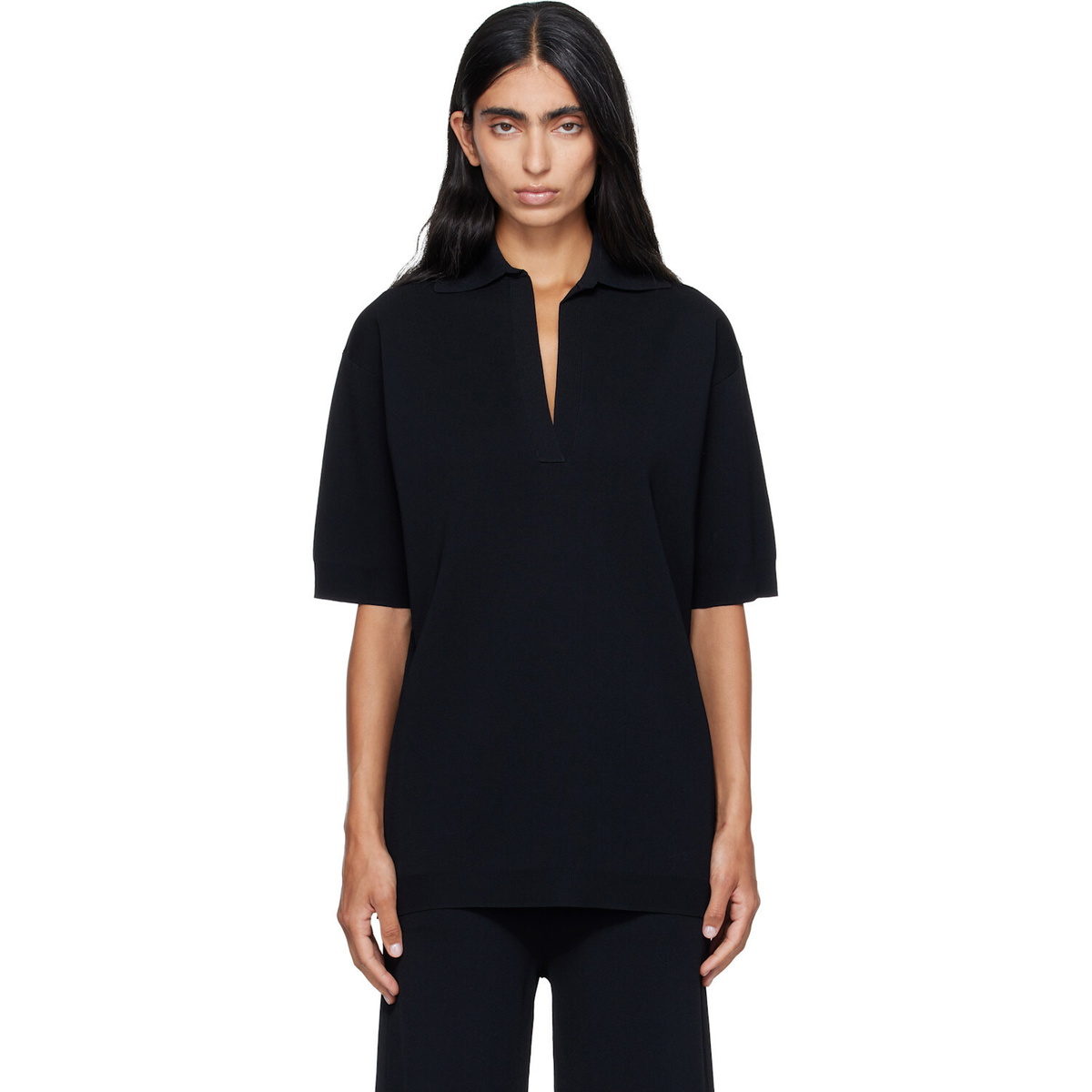 Max Mara Black Alpino Polo