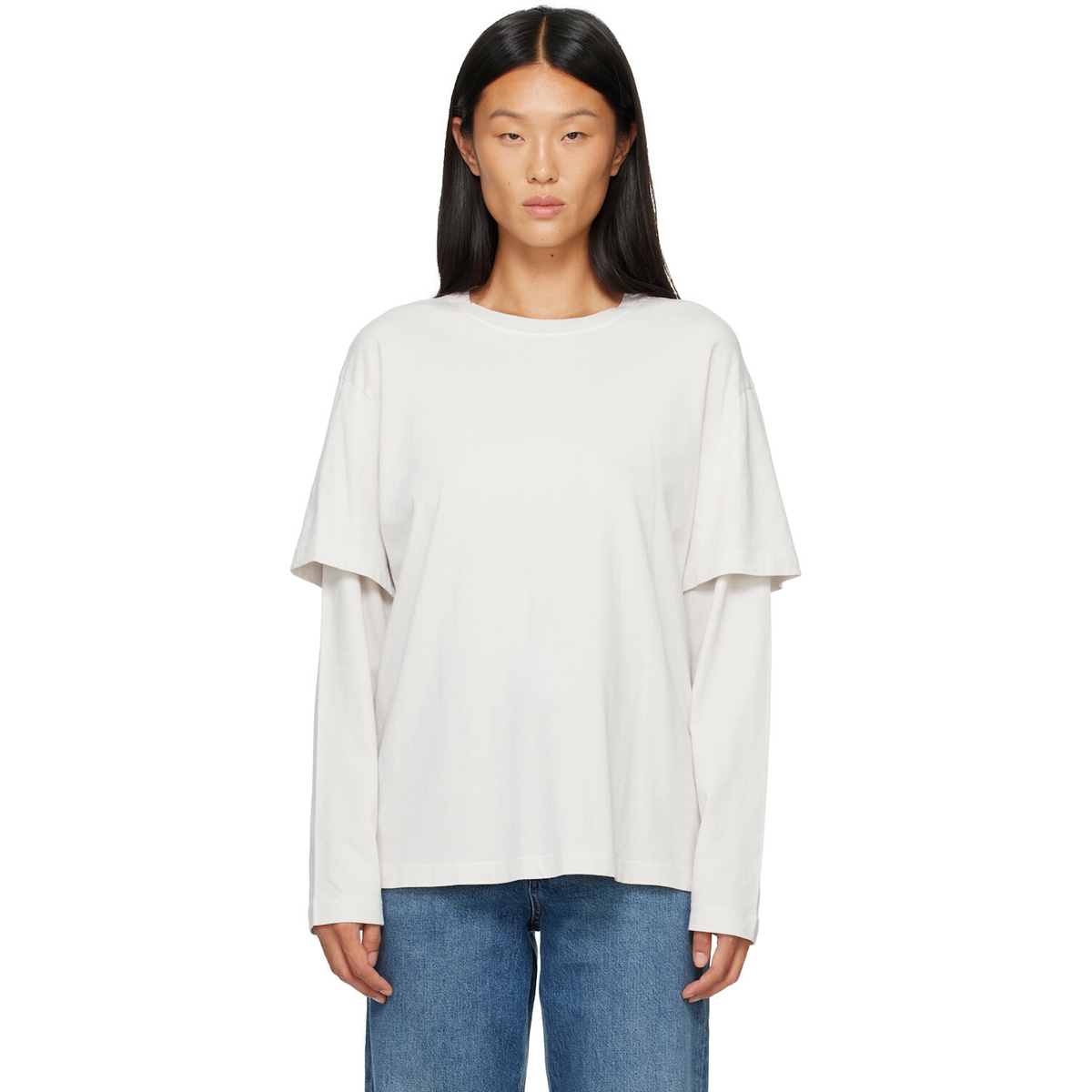 AGOLDE Off-White Lois T-shirt