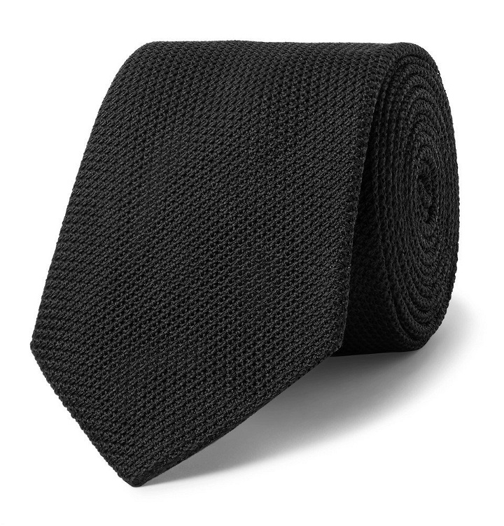 Photo: Lanvin - 7cm Silk-Grenadine Tie - Black