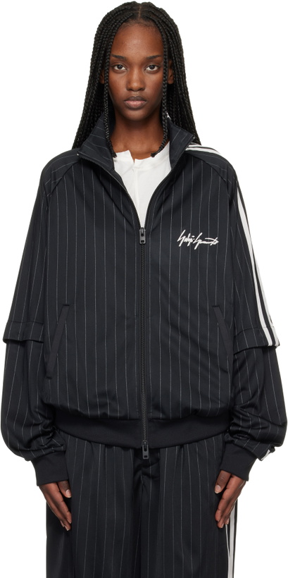 Photo: Y-3 Black 'Y-3' Basketball Track Jacket