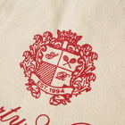 Sporty & Rich END. x Sporty & Rich Milano Crest Tote Bag in Cream/Red