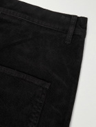 Nili Lotan - Carpenter Cropped Straight-Leg Cotton-Blend Corduroy Trousers - Black