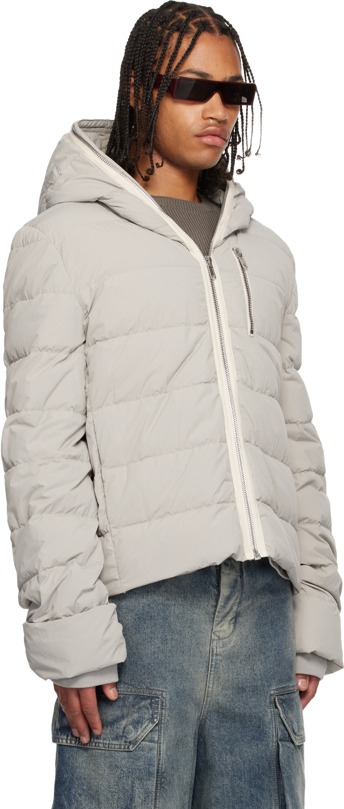 Rick Owens Off-White Concordians Quilted Down Jacket