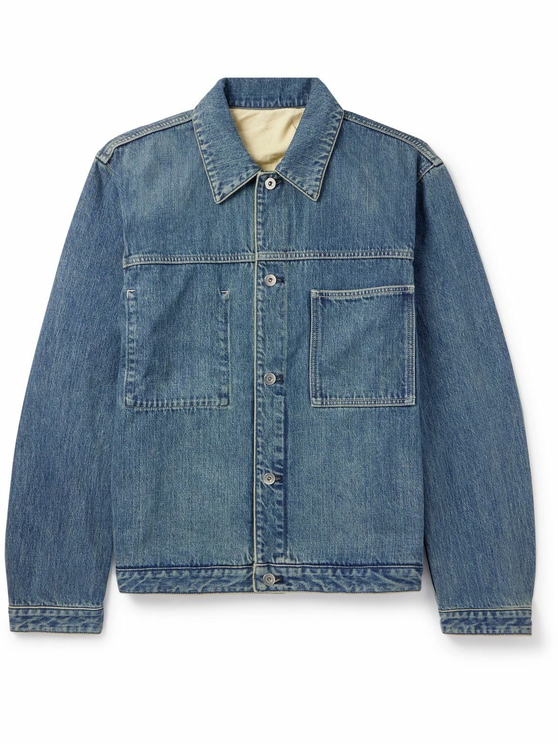 Jil Sander - Logo-Appliquéd Denim Jacket - Blue