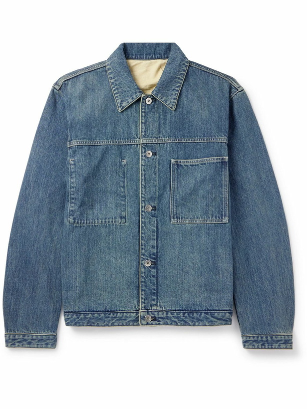 Photo: Jil Sander - Logo-Appliquéd Denim Jacket - Blue