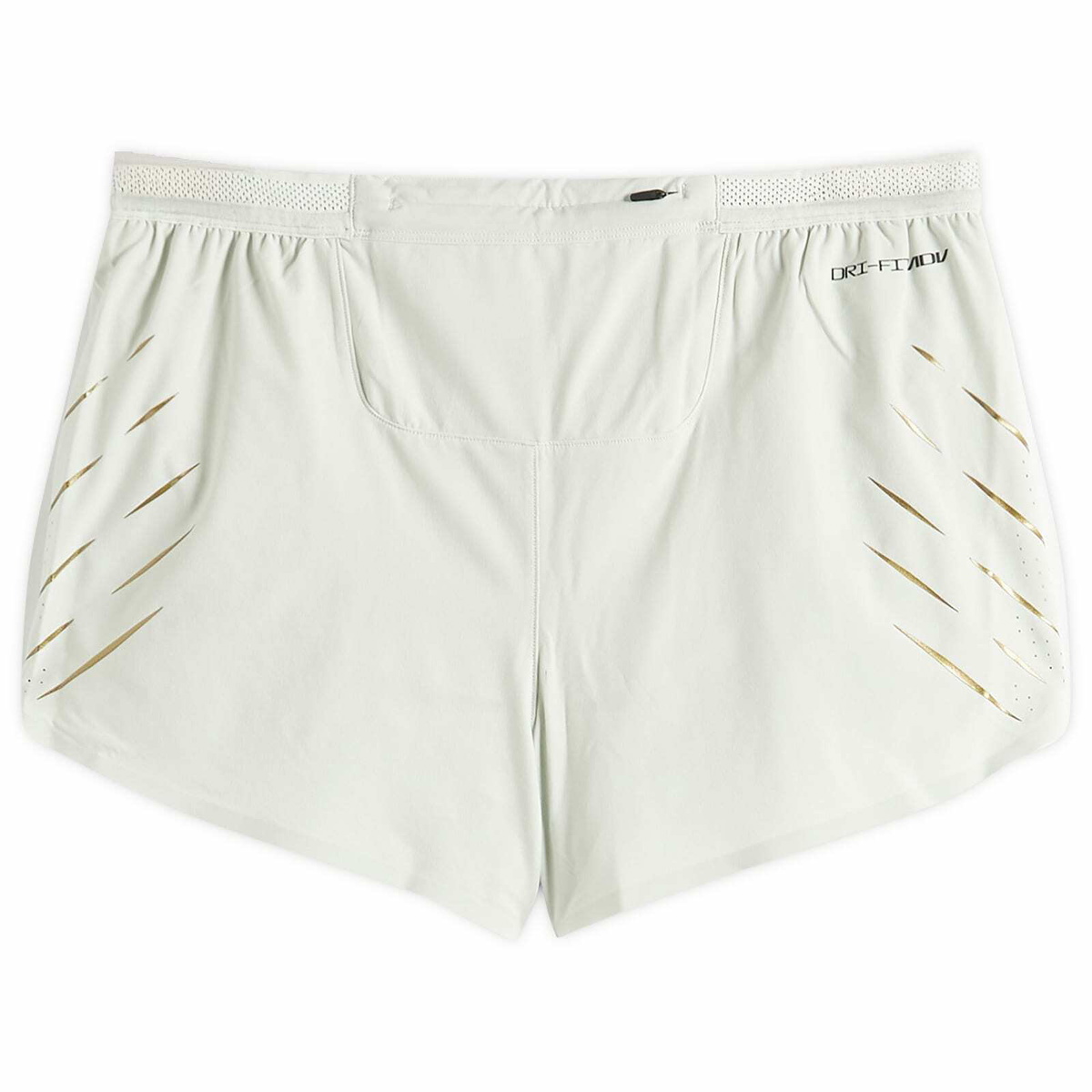 Nike Running Men's Aeroswift Jakob 2in Short in Silver/Gold