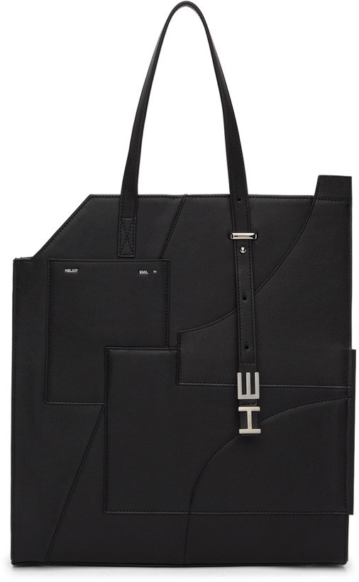 Photo: HELIOT EMIL Black Leather Tote Bag