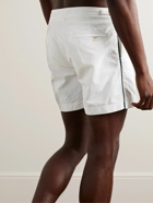 Orlebar Brown - Bulldog Mid-Length Striped Swim Shorts - White