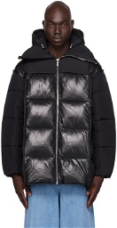GANNI Black Paneled Puffer Jacket