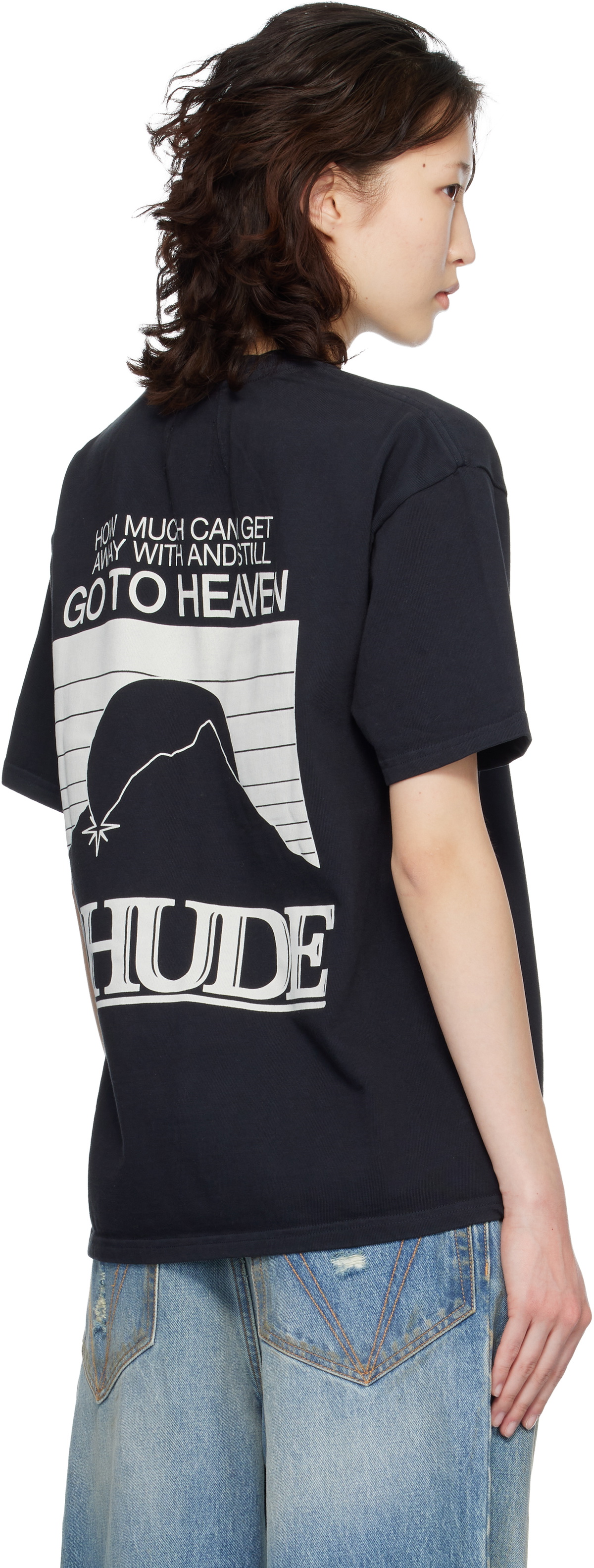 Rhude Black Moonlight Pack T-shirt
