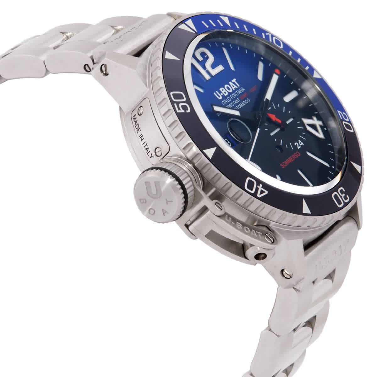 U-Boat Sommerso Automatic Blue Dial Mens Watch 9519/MT