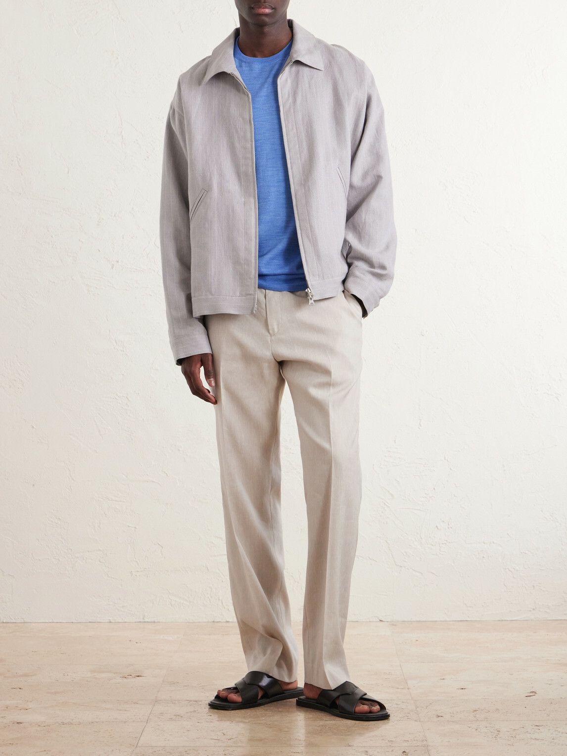 Paul Smith - Straight-Leg Linen and Wool-Blend Trousers - Neutrals
