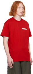 Carhartt Work In Progress Red 'Fast Food' T-Shirt