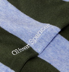 Oliver Spencer Loungewear - Lee Striped Stretch Cotton-Blend Socks - Green