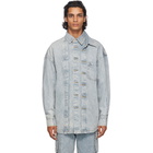 Feng Chen Wang Blue Denim Shirt