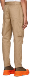 Alexander McQueen Beige Baggy Military Cargo Pants