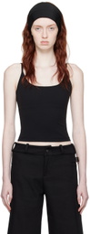 Fax Copy Express Black Deep U-Cut Tank Top